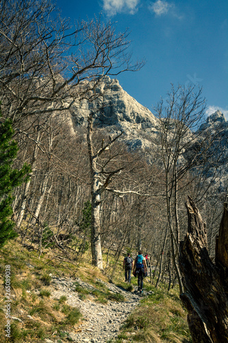 Piesza wycieczka w górach Velebit w Chorwacji