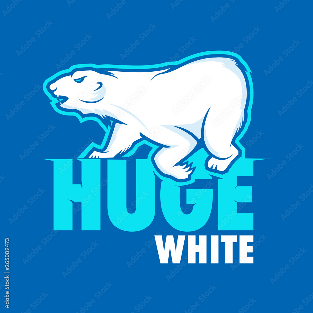Obraz premium White Bear Mascot
