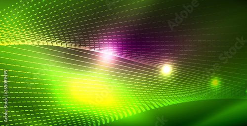 Wallpaper Mural Shiny neon space background Torontodigital.ca