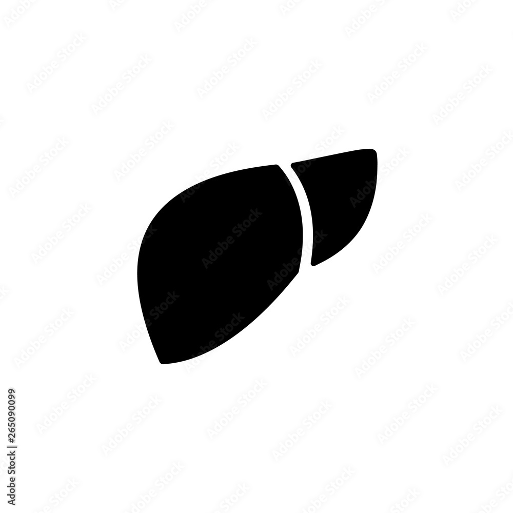 black liver icon. raster illustration black liver icon. raster illustration