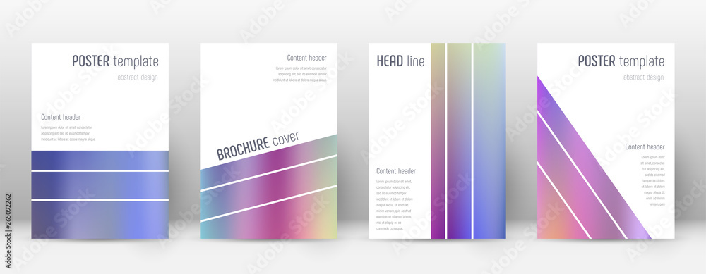 Flyer layout. Geometric mesmeric template for Broc