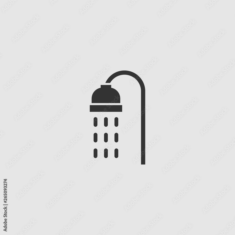 Simple Shower Flat Vector Icon Simple Shower Flat Vector Icon