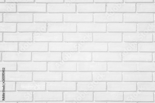 Wall white brick wall texture background. Brickwork or stonework flooring interior rock old pattern clean concrete grid uneven bricks design stack.