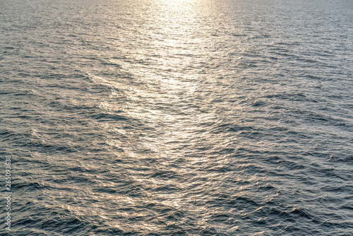 solar path on the sea surface, background