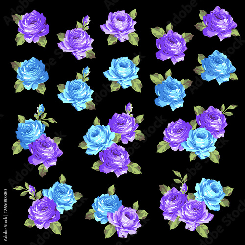 Rose flower illustration 