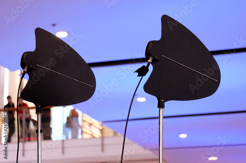 Antenna signal amplification Receive and send wireless microphone signals. photo