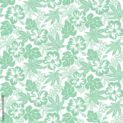 Hibiscus flower pattern illustration