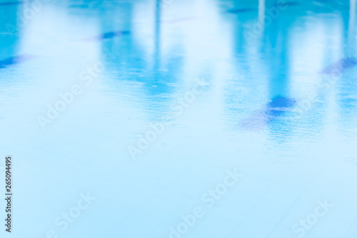 Textured blue water in the pool