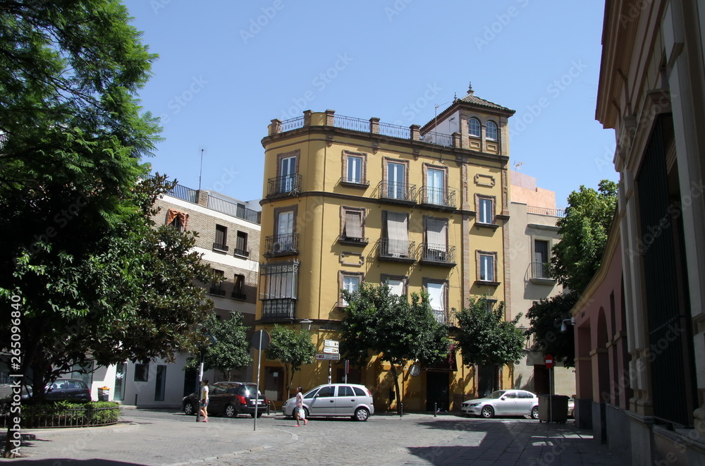 Old building in the Spanish city of Seville