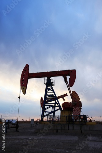  the silhouette of the oil pump