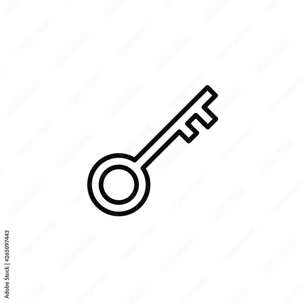 flat icon of a key. vector illustration flat icon of a key. vector illustration