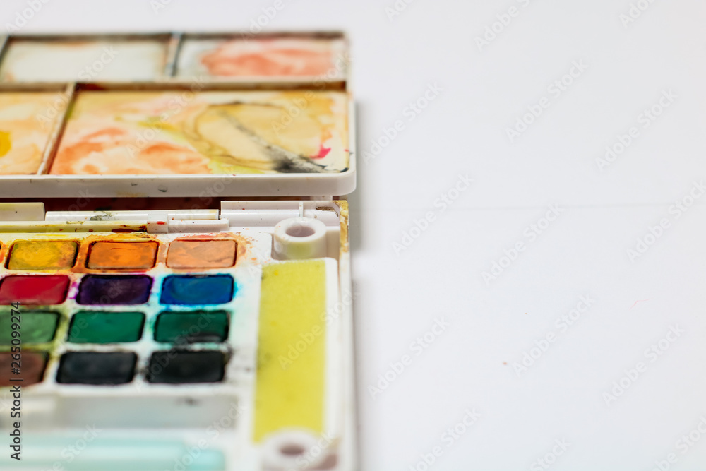art supply isolated in white art supply isolated in white