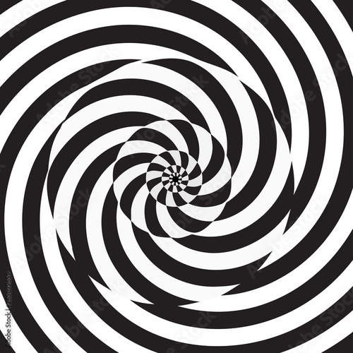 Circular spiral black and white background © RioAbajoRio