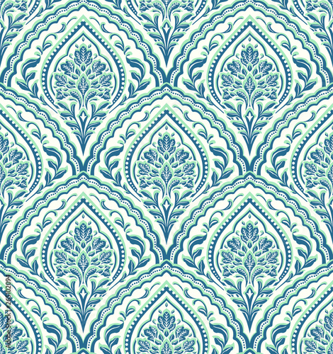 Vector Classic Damask Seamless Pattern 