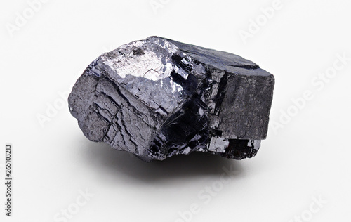Canvas Print Galena, also called lead glance, is the natural mineral form of lead sulfide