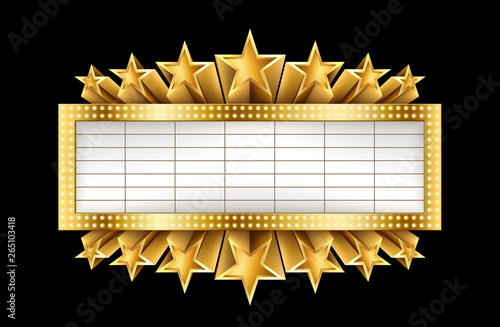 Metallic Golden Banner