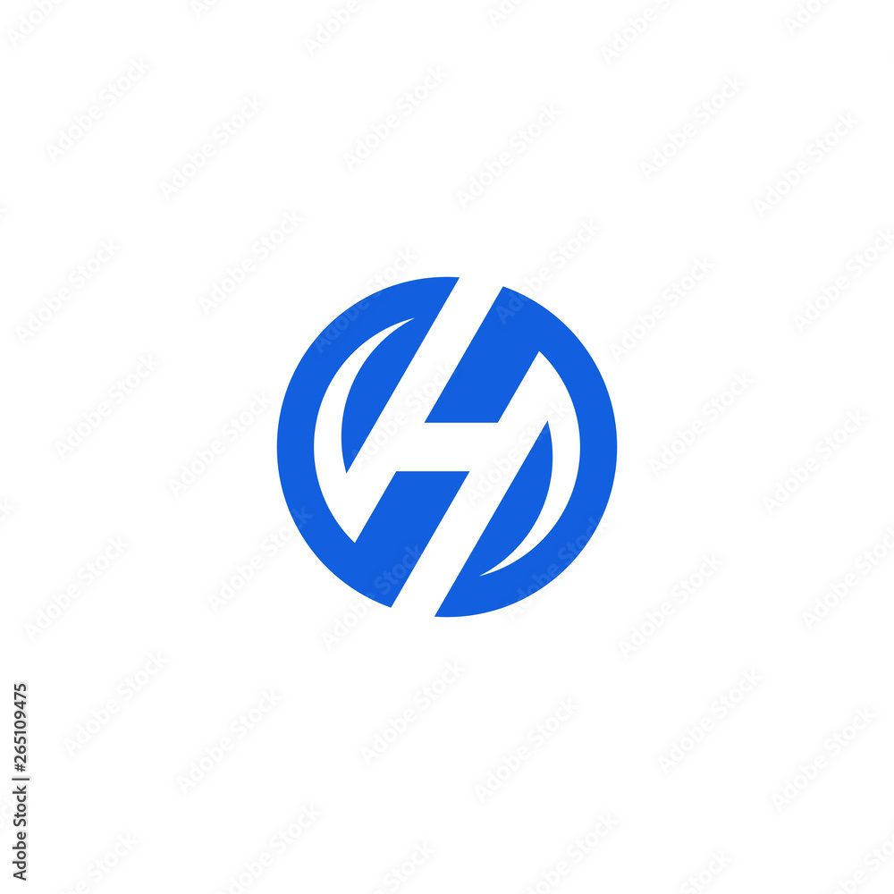 Modern Letter H Icon Logo Design Template for technology finance business health company with modern high end look Modern Letter H Icon Logo Design Template for technology finance business health company with modern high end look