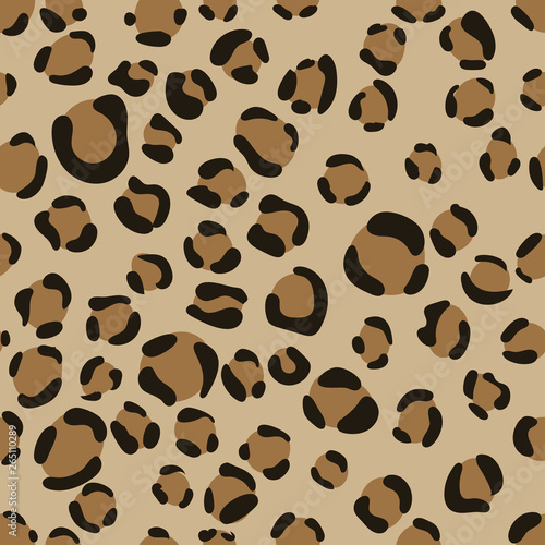 Leopard seamless pattern. Sketch drawing. Fashion design. Textile graphic. Animal print. Wallpaper. Wrapping paper. Skin texture. Abstract background