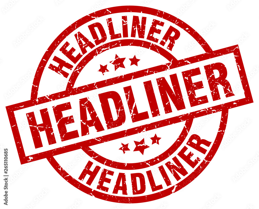 headliner round red grunge stamp headliner round red grunge stamp