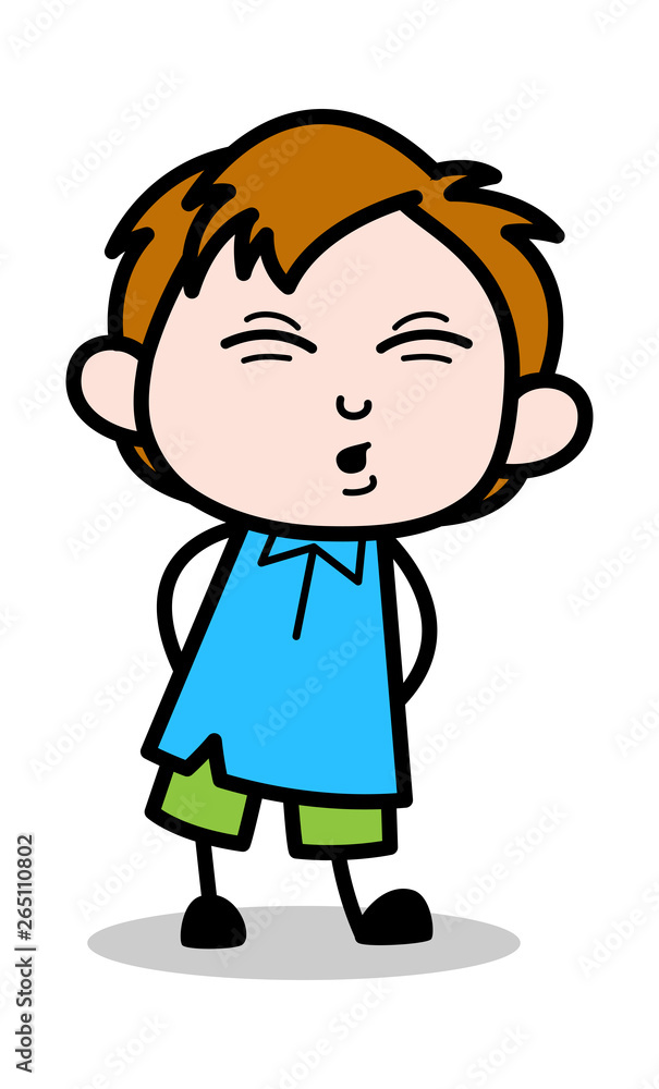 Body Pain - School Boy Cartoon Character Vector Illustration Body Pain - School Boy Cartoon Character Vector Illustration