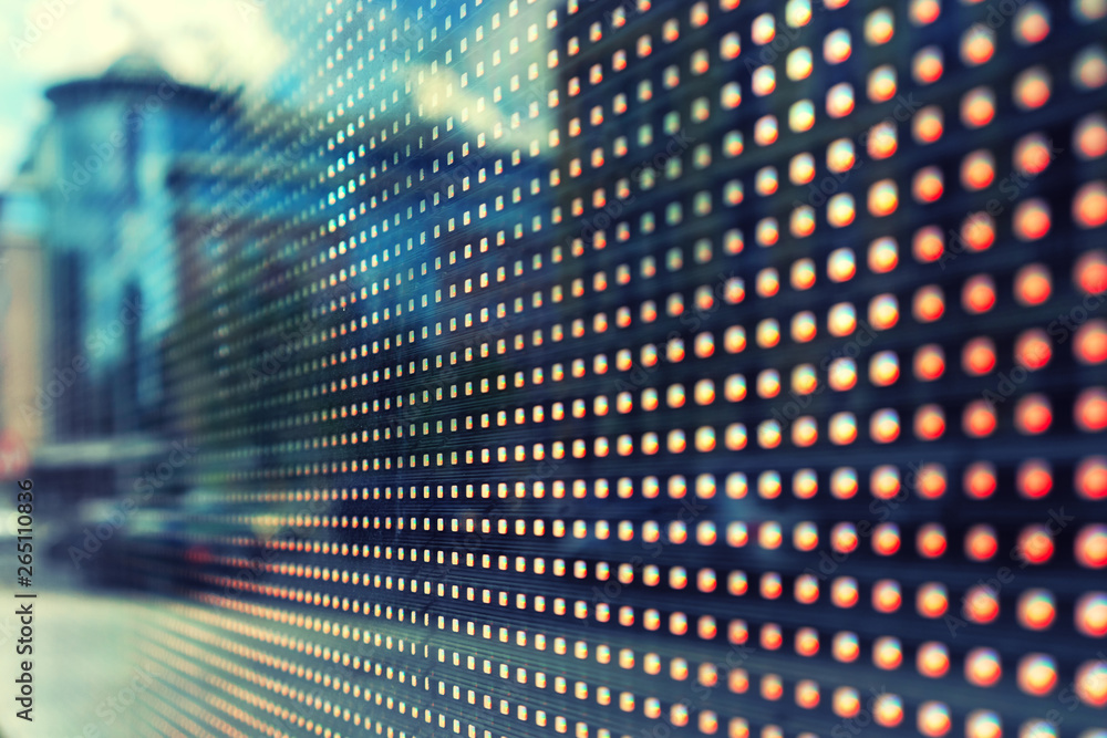 Reflection of the street in the monitor screen Reflection of the street in the monitor screen