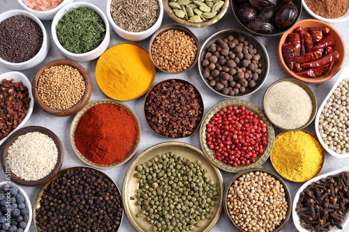 Spices and herbs. photo