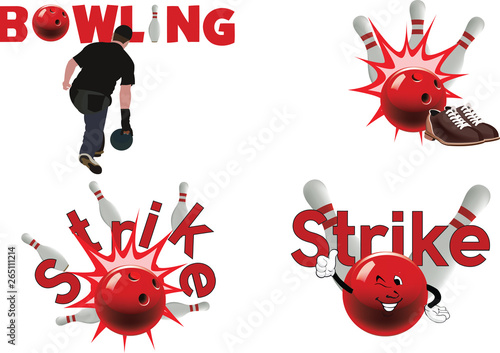 gioco di bowling con i birilli 