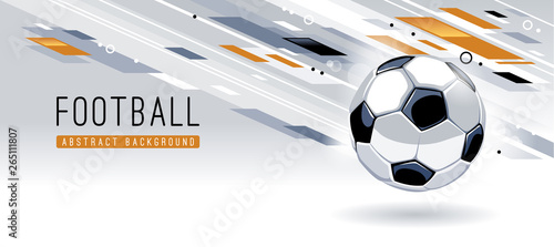 Abstract Modern Background With Soccer Ball