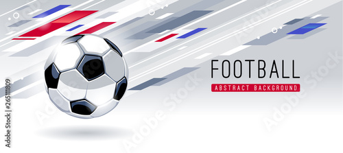 Abstract Modern Background With Soccer Ball