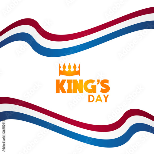 Happy King's Day Vector Template Design Illustration