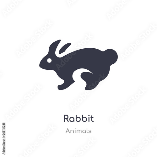 rabbit icon. isolated rabbit icon vector illustration from animals collection. editable sing symbol can be use for web site and mobile app