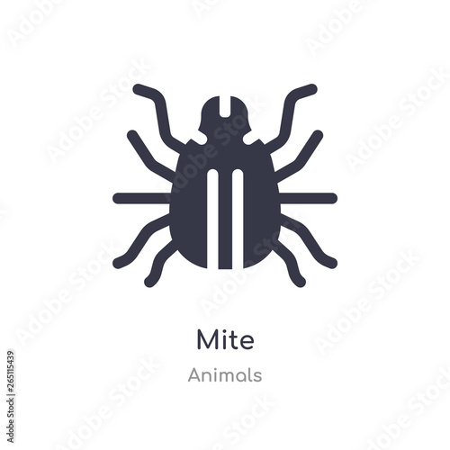 mite icon. isolated mite icon vector illustration from animals collection. editable sing symbol can be use for web site and mobile app