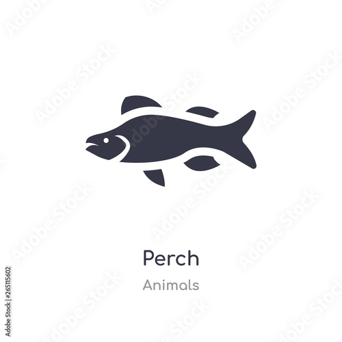 perch icon. isolated perch icon vector illustration from animals collection. editable sing symbol can be use for web site and mobile app