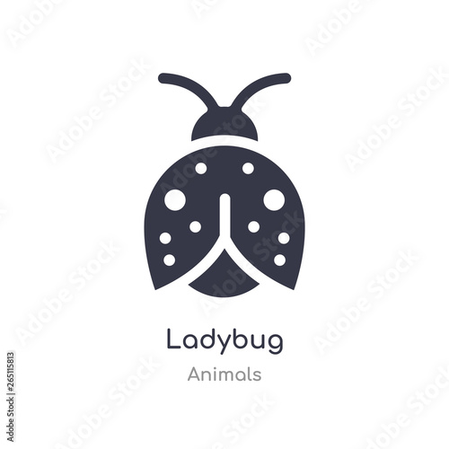 ladybug icon. isolated ladybug icon vector illustration from animals collection. editable sing symbol can be use for web site and mobile app