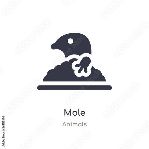 mole icon. isolated mole icon vector illustration from animals collection. editable sing symbol can be use for web site and mobile app