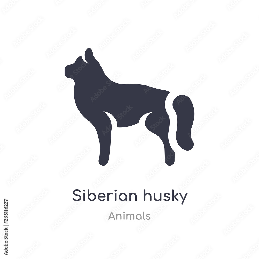 siberian husky icon. isolated siberian husky icon vector illustration from animals collection. editable sing symbol can be use for web site and mobile app siberian husky icon. isolated siberian husky icon vector illustration from animals collection. editable sing symbol can be use for web site and mobile app