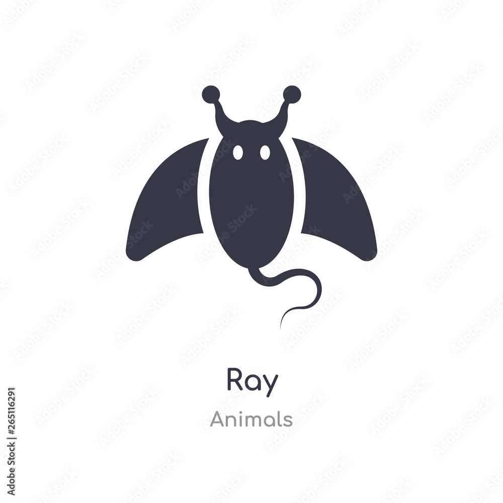 Fototapeta premium ray icon. isolated ray icon vector illustration from animals collection. editable sing symbol can be use for web site and mobile app