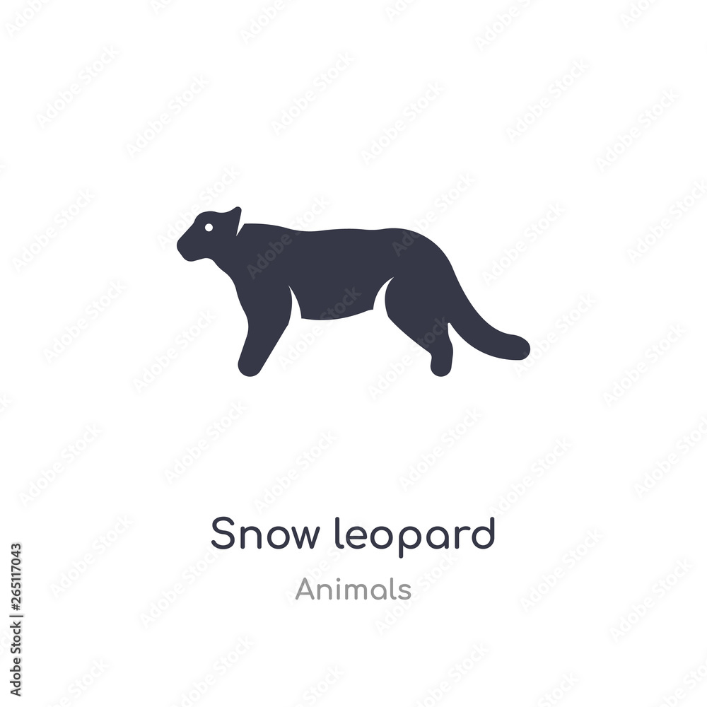 snow leopard icon. isolated snow leopard icon vector illustration from animals collection. editable sing symbol can be use for web site and mobile app snow leopard icon. isolated snow leopard icon vector illustration from animals collection. editable sing symbol can be use for web site and mobile app