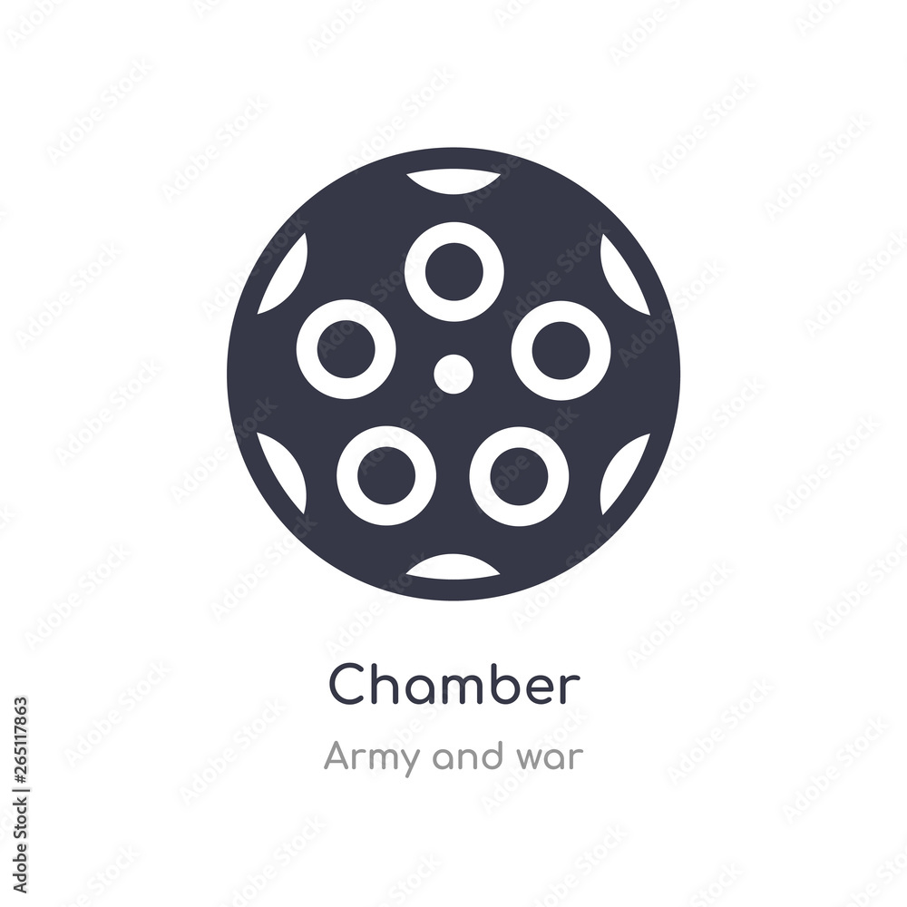 chamber icon. isolated chamber icon vector illustration from army and war collection. editable sing symbol can be use for web site and mobile app chamber icon. isolated chamber icon vector illustration from army and war collection. editable sing symbol can be use for web site and mobile app
