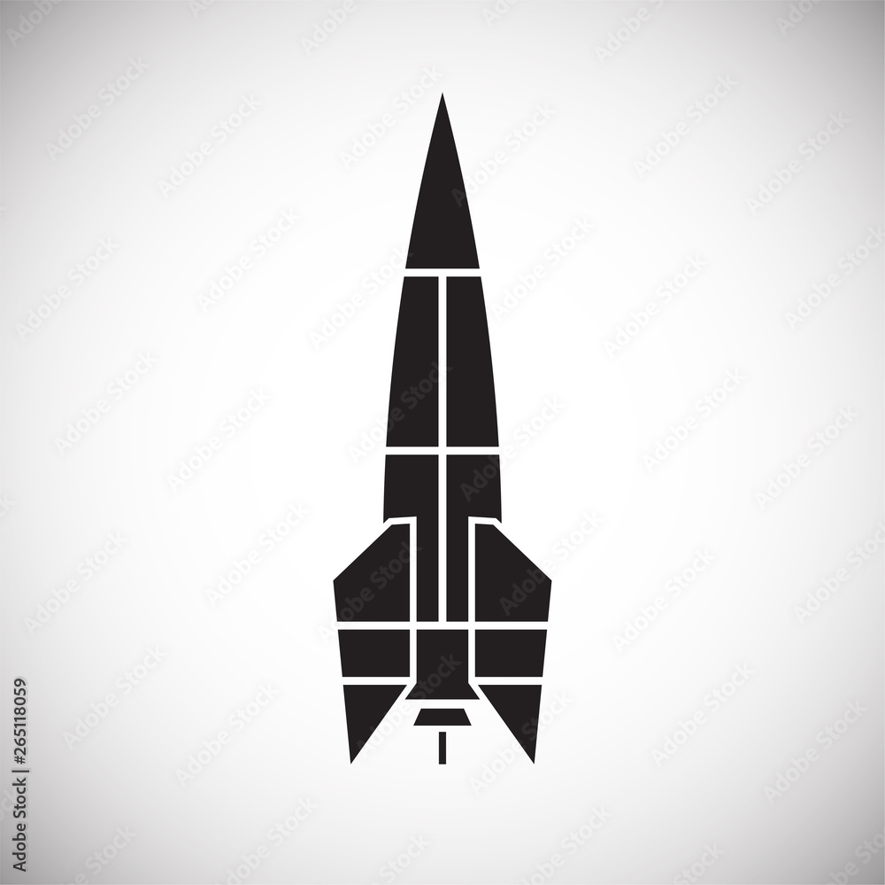 Rocket icon on background for graphic and web design. Simple vector sign. Internet concept symbol for website button or mobile app. Rocket icon on background for graphic and web design. Simple vector sign. Internet concept symbol for website button or mobile app.