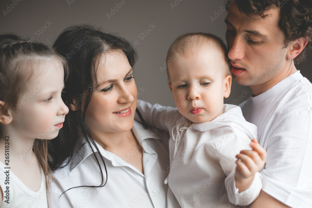Parents and their children. Happy family life. Parents and their children. Happy family life.