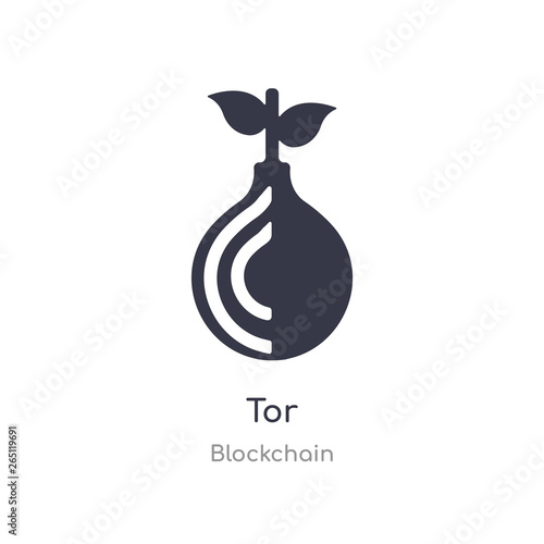tor icon. isolated tor icon vector illustration from blockchain collection. editable sing symbol can be use for web site and mobile app