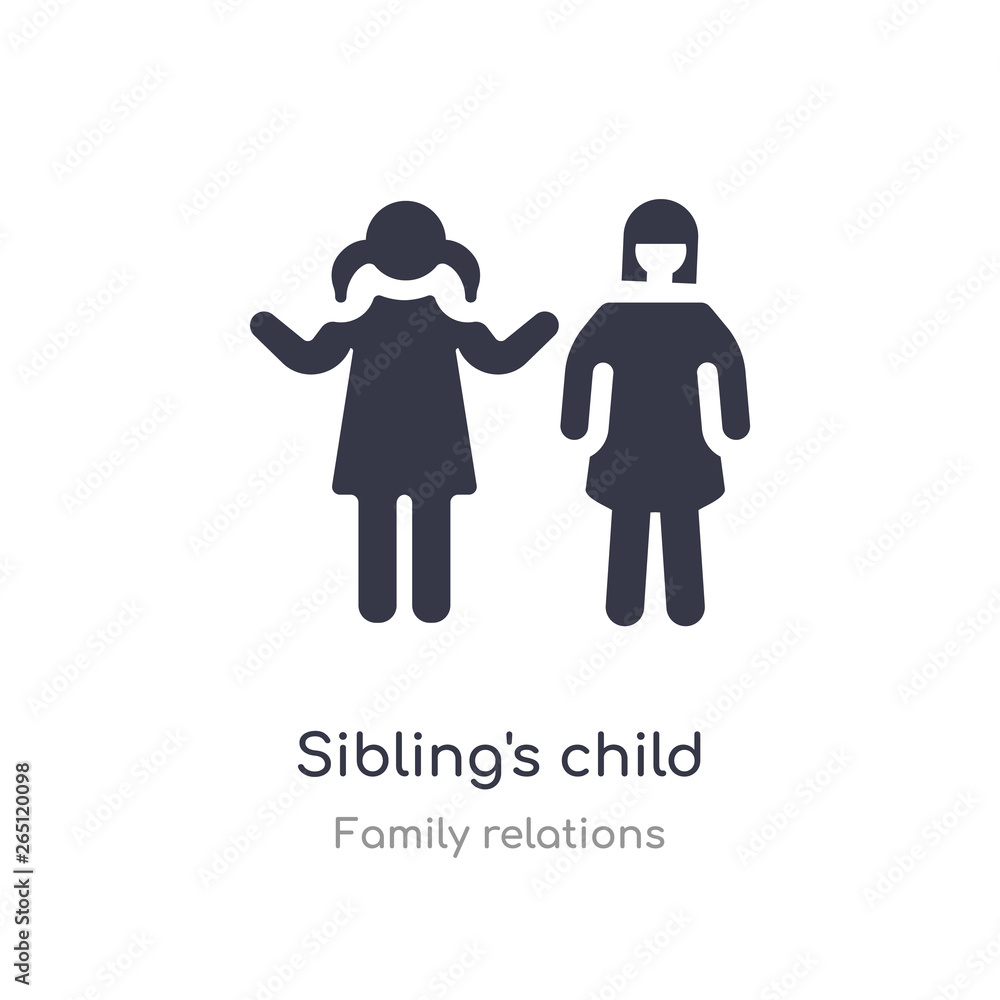 sibling's child icon. isolated sibling's child icon vector illustration from family relations collection. editable sing symbol can be use for web site and mobile app sibling's child icon. isolated sibling's child icon vector illustration from family relations collection. editable sing symbol can be use for web site and mobile app