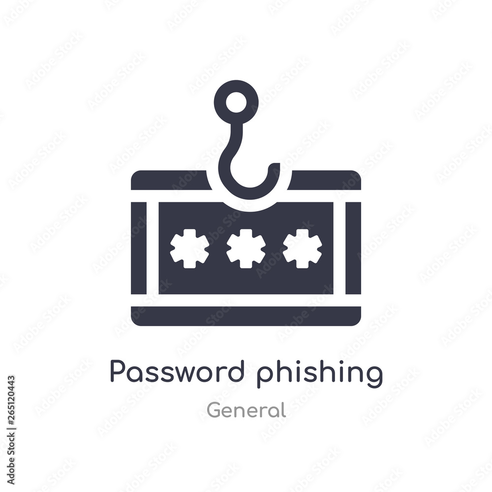 Password Phishing Icon Isolated Password Phishing Icon Vector Illustration From General 