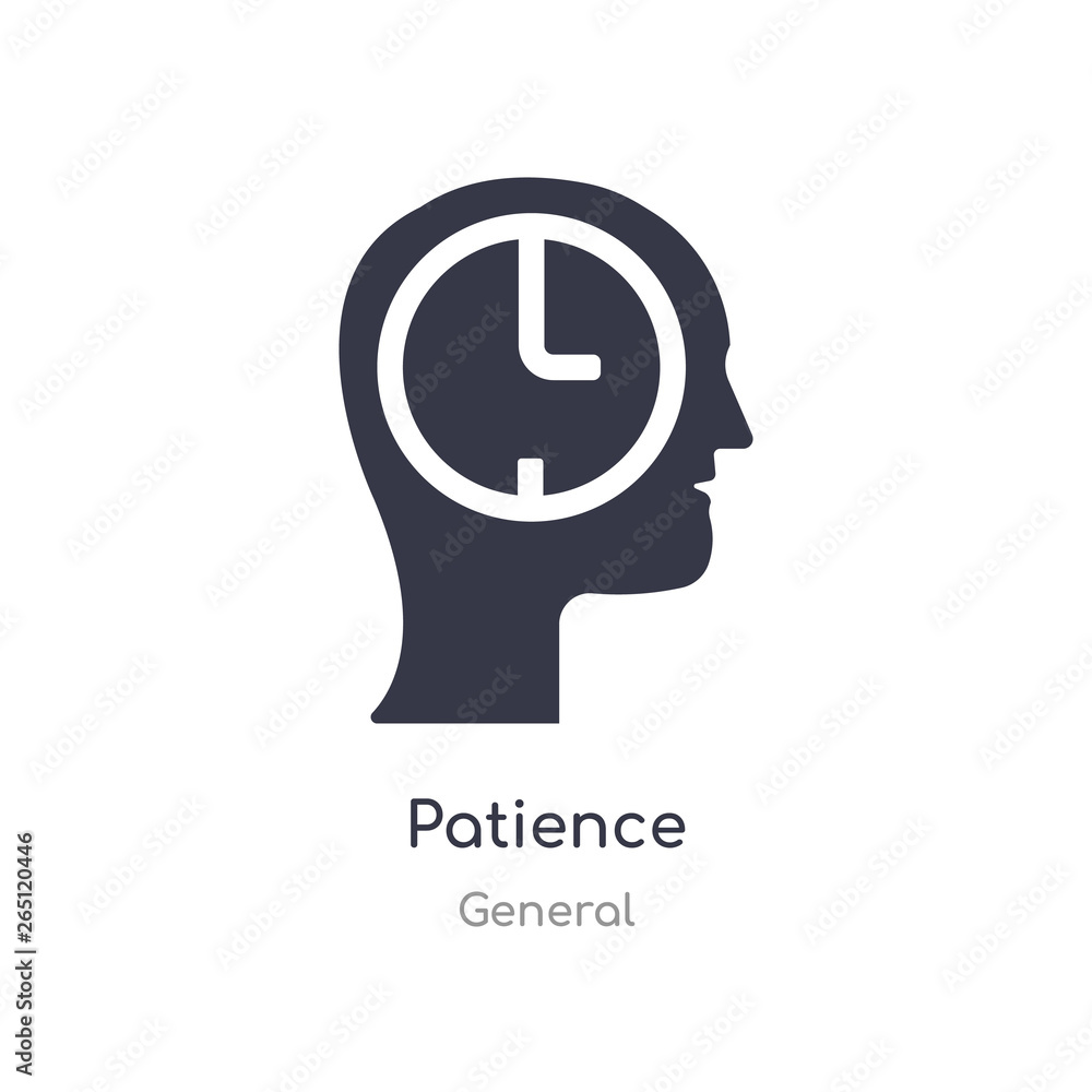 patience icon. isolated patience icon vector illustration from general collection. editable sing symbol can be use for web site and mobile app patience icon. isolated patience icon vector illustration from general collection. editable sing symbol can be use for web site and mobile app