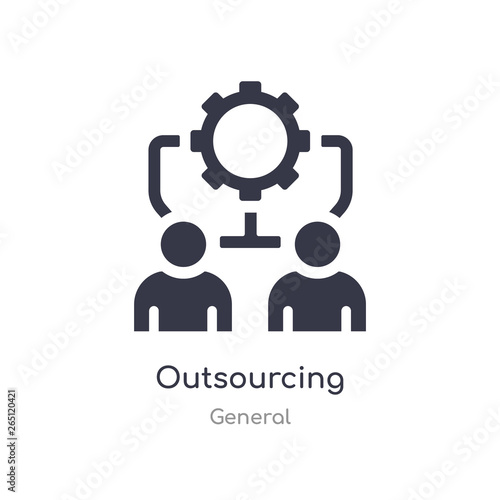 outsourcing icon. isolated outsourcing icon vector illustration from general collection. editable sing symbol can be use for web site and mobile app