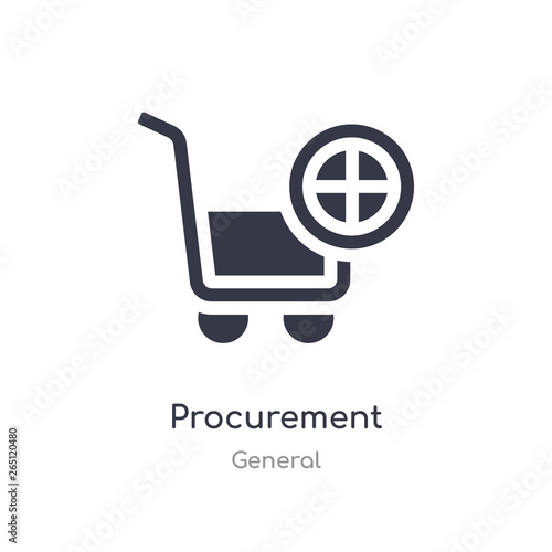 procurement icon. isolated procurement icon vector illustration from general collection. editable sing symbol can be use for web site and mobile app