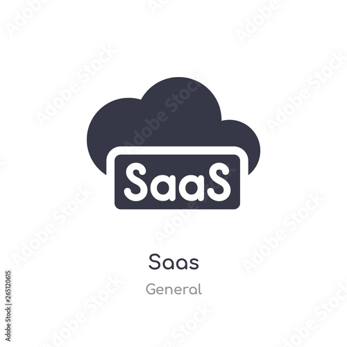 saas icon. isolated saas icon vector illustration from general collection. editable sing symbol can be use for web site and mobile app