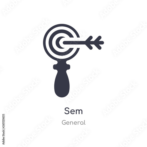 sem icon. isolated sem icon vector illustration from general collection. editable sing symbol can be use for web site and mobile app