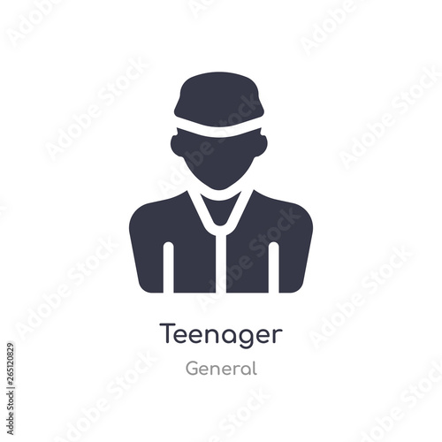 teenager icon. isolated teenager icon vector illustration from general collection. editable sing symbol can be use for web site and mobile app